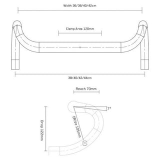 Profile Design DRV/A 105 Drop Handlebar 38CM