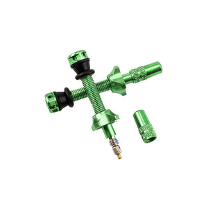 RYFE High Flow Tubeless Presta Valves Pair 44mm - Green