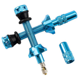 RYFE High Flow Tubeless Presta Valves Pair 44mm - Blue