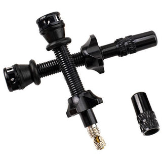 RYFE High Flow Tubeless Presta Valves Pair 44mm - Black