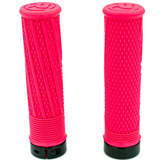 RYFE Rampage Lock-On Grips Pair 130mm Length 32mm MTB Grip - Pink