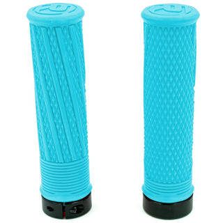 RYFE Rampage Lock-On Grips Pair 130mm Length 32mm MTB Grip - Sky Blue