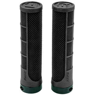 RYFE Ripsaw Lock-On Grips Pair 132mm Length 32mm MTB Grip - Black