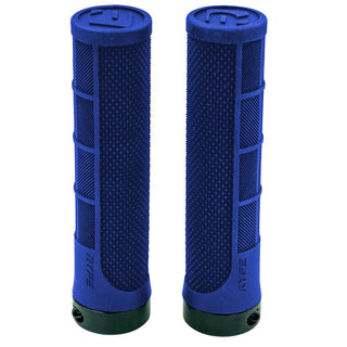 RYFE Ripsaw Lock-On Grips Pair 132mm Length 32mm MTB Grip - Blue