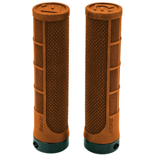 RYFE Ripsaw Lock-On Grips Pair 132mm Length 32mm MTB Grip - Orange
