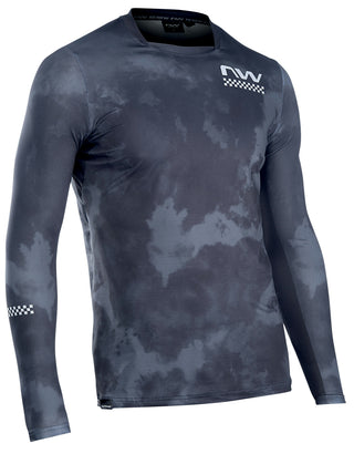 Northwave Bomb Jersey Long Sleeve - Dark Grey/Grey