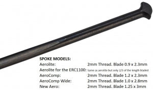 DT Swiss Spoke Aerolite T-Head 260 - Black