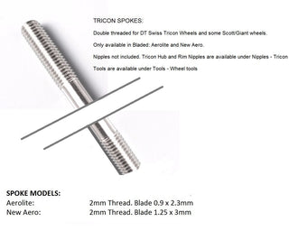 DT Swiss Spoke Aerolite Tricon 280 - Black