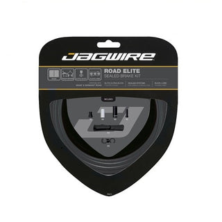 Jagwire Elite Road Sealed Brake Cable Kit - Ultra-Slick - Compatible With Sram/Shimano - Black