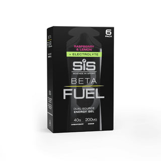 SiS Beta Fuel Energy Electrolyte Gel 60ml 6 Pack - Raspberry & Lemon