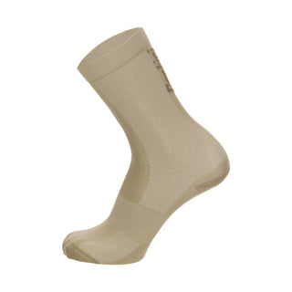 Santini Puro High Prof Cycling Socks - Cappuccino