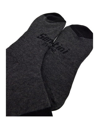 Santini Riga Wool Blend High Profile Socks - Titanium