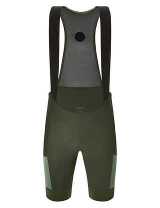 Santini Gravel C3 Chamois Bib-Shorts - Military