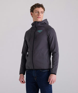 Santini Bianchi Fan Men's Hoodi - Grey