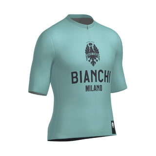Santini Bianchi Men's Short Sleeve Classic Jersey Classic Fit - Celeste