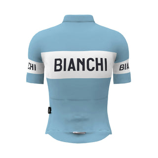 Santini Bianchi Retro Classic Fit Short Sleeve Jersey - Light Blue