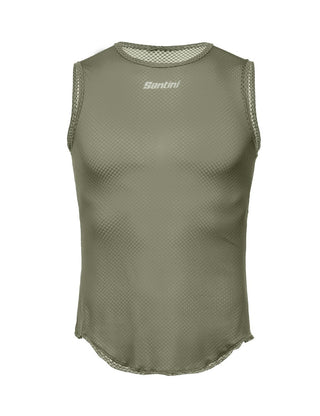 Santini Lieve Men's Sleeveless Baselayer - Army Green