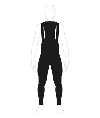 Santini RTR Men's Thermofleece Bib-Tights FB - Nautica Blue
