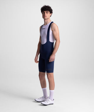 Santini SMS Unico C3 Edge Men’s Bib Shorts - Nautica Blue