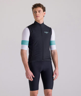 Santini Bianchi Windshell Vest - Black