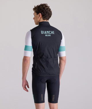 Santini Bianchi Windshell Vest - Black