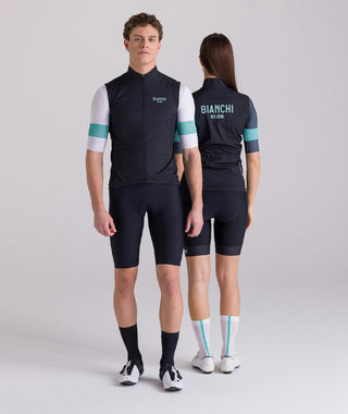Santini Bianchi Windshell Vest - Black