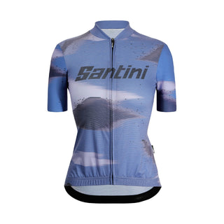 Santini Watt Women's Indoor Training Short Sleeve Jersey - Royal Blue