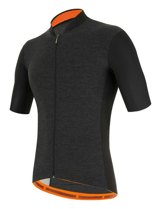Santini Colore Puro Classic Short Sleeve Men's Jersey - Black