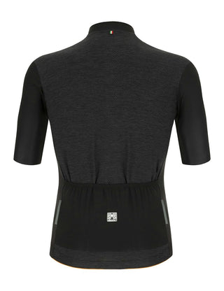 Santini Colore Puro Classic Short Sleeve Men's Jersey - Black