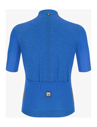 Santini Colore Puro Classic Short Sleeve Men's Jersey - Royal Blue