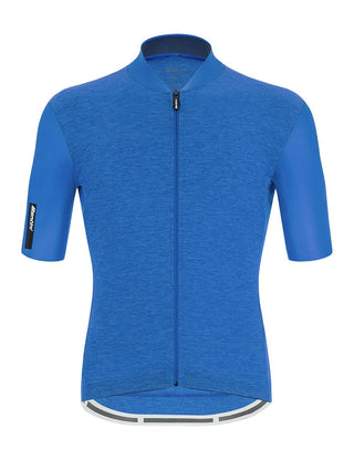 Santini Colore Puro Classic Short Sleeve Men's Jersey - Royal Blue