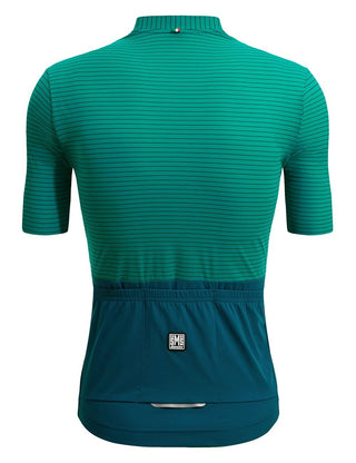 Santini Colore Riga Men's Summer Short Sleeve Jersey - Green