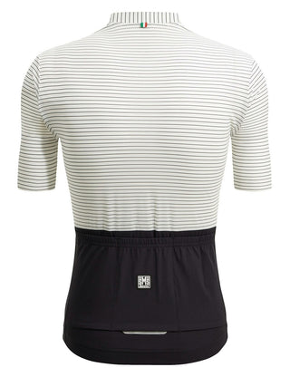 Santini Colore Riga Men's Summer Short Sleeve Jersey - White