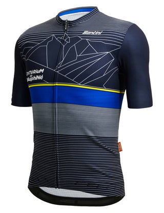 Santini Criterium Du Dauphine Men's Short Sleeve Jersey - Blue