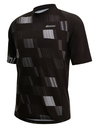 Santini Fibra Men's Gravel/MTB Jersey - Black