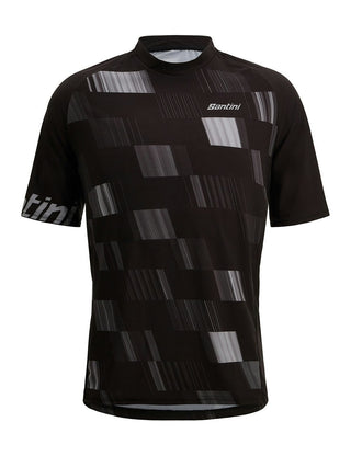 Santini Fibra Men's Gravel/MTB Jersey - Black