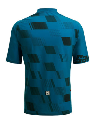Santini Fibra Men's Gravel/MTB Jersey - Turquoise