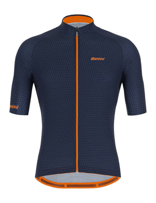 Santini Karma Kite Men's Short Sleeve Jersey - Nautica Blue