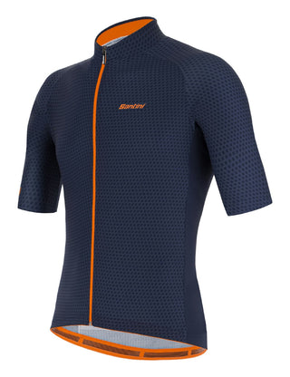 Santini Karma Kite Men's Short Sleeve Jersey - Nautica Blue