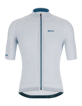 Santini Karma Kite Men's Short Sleeve Jersey - Silver