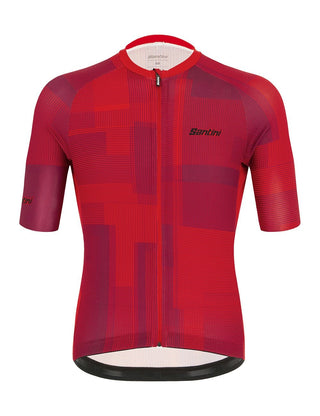 Santini Karma Kinetic Short Sleeve Men's Jersey - Red