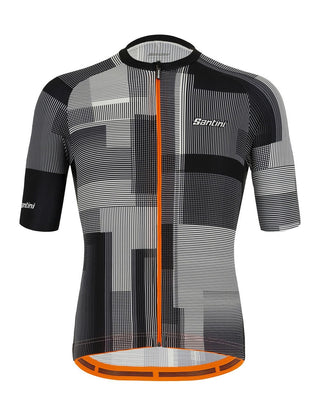 Santini Karma Kinetic Short Sleeve Men's Jersey - Black