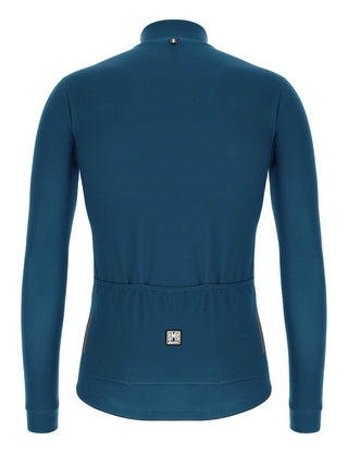 Santini Colore Winter Men's Long Sleeve Jersey - Teal