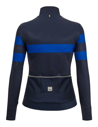 Santini Coral Bengal Women's Long Sleeve Jersey - Nautica Blue