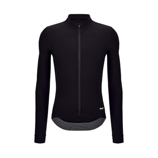Santini SMS RTR Winter Fleece Unisex Long Sleeve Jersey - Black