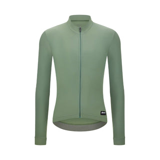Santini SMS RTR Winter Fleece Unisex Long Sleeve Jersey - Sage Green