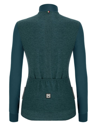 Santini Colore Puro Women's Long Sleeve Jersey - Teal