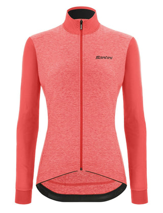 Santini Colore Puro Women's Long Sleeve Jersey - Granatina Pink