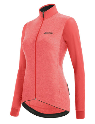 Santini Colore Puro Women's Long Sleeve Jersey - Granatina Pink