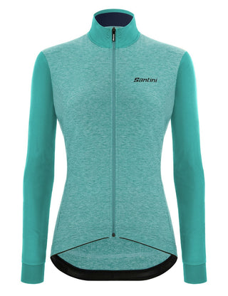 Santini Colore Puro Women's Long Sleeve Jersey - Aqua